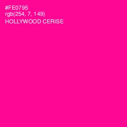 #FE0795 - Hollywood Cerise Color Image