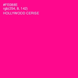 #FE088E - Hollywood Cerise Color Image