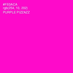 #FE0ACA - Purple Pizzazz Color Image