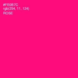 #FE0B7C - Rose Color Image