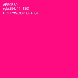 #FE0B82 - Hollywood Cerise Color Image