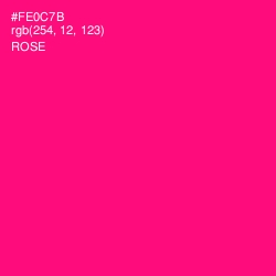 #FE0C7B - Rose Color Image
