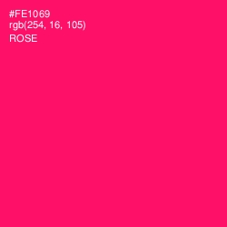 #FE1069 - Rose Color Image