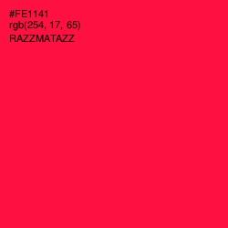 #FE1141 - Razzmatazz Color Image