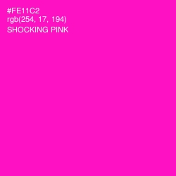 #FE11C2 - Shocking Pink Color Image