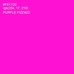 #FE11D2 - Purple Pizzazz Color Image