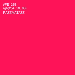 #FE1258 - Razzmatazz Color Image