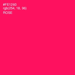 #FE1260 - Rose Color Image