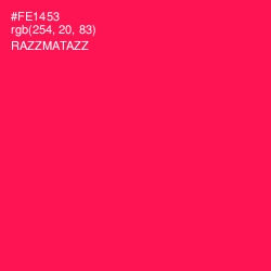 #FE1453 - Razzmatazz Color Image