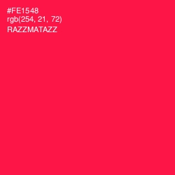 #FE1548 - Razzmatazz Color Image