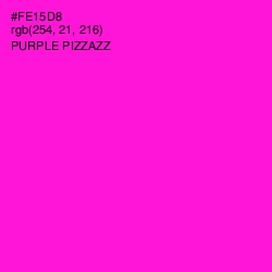 #FE15D8 - Purple Pizzazz Color Image