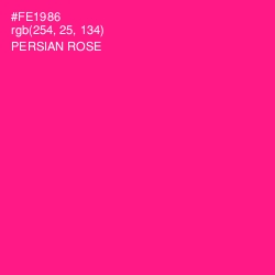 #FE1986 - Persian Rose Color Image