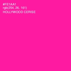 #FE1AA1 - Hollywood Cerise Color Image