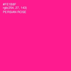 #FE1B8F - Persian Rose Color Image