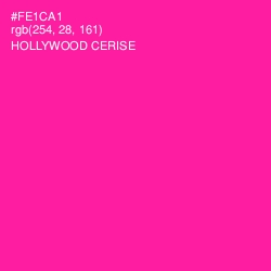 #FE1CA1 - Hollywood Cerise Color Image