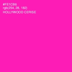 #FE1CB6 - Hollywood Cerise Color Image