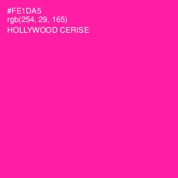 #FE1DA5 - Hollywood Cerise Color Image