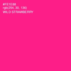 #FE1E88 - Wild Strawberry Color Image