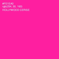 #FE1EA0 - Hollywood Cerise Color Image