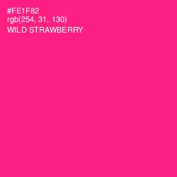 #FE1F82 - Wild Strawberry Color Image