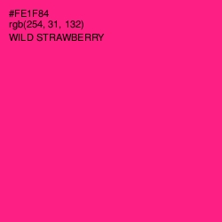 #FE1F84 - Wild Strawberry Color Image