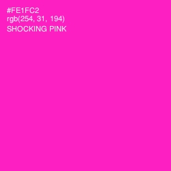 #FE1FC2 - Shocking Pink Color Image