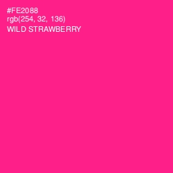 #FE2088 - Wild Strawberry Color Image