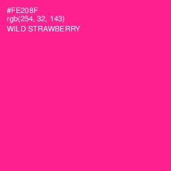 #FE208F - Wild Strawberry Color Image