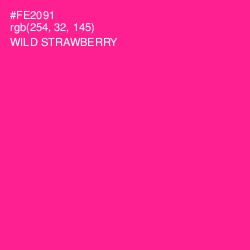 #FE2091 - Wild Strawberry Color Image