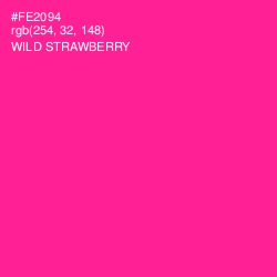 #FE2094 - Wild Strawberry Color Image