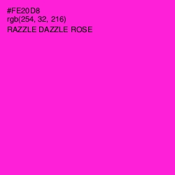 #FE20D8 - Razzle Dazzle Rose Color Image