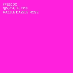 #FE20DC - Razzle Dazzle Rose Color Image