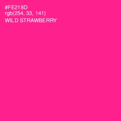 #FE218D - Wild Strawberry Color Image