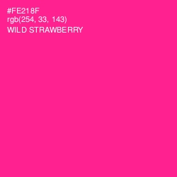 #FE218F - Wild Strawberry Color Image