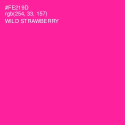 #FE219D - Wild Strawberry Color Image