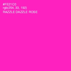 #FE21C0 - Razzle Dazzle Rose Color Image
