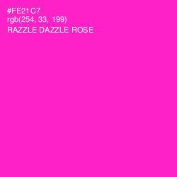 #FE21C7 - Razzle Dazzle Rose Color Image