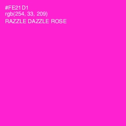 #FE21D1 - Razzle Dazzle Rose Color Image