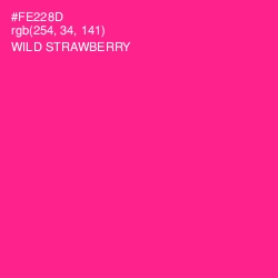 #FE228D - Wild Strawberry Color Image