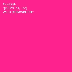 #FE228F - Wild Strawberry Color Image