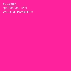 #FE229D - Wild Strawberry Color Image