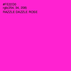 #FE22D0 - Razzle Dazzle Rose Color Image