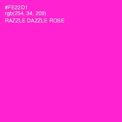 #FE22D1 - Razzle Dazzle Rose Color Image