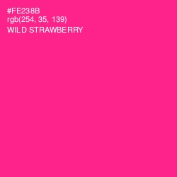 #FE238B - Wild Strawberry Color Image