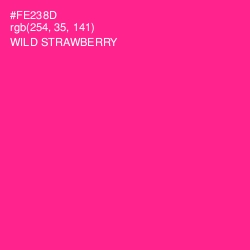 #FE238D - Wild Strawberry Color Image