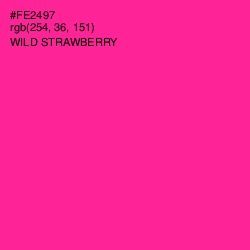 #FE2497 - Wild Strawberry Color Image