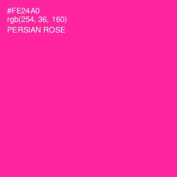 #FE24A0 - Persian Rose Color Image