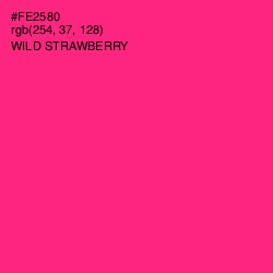 #FE2580 - Wild Strawberry Color Image