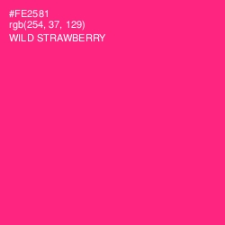 #FE2581 - Wild Strawberry Color Image