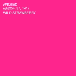 #FE258D - Wild Strawberry Color Image